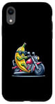 Coque pour iPhone XR Banane Moto Cool Conduire Amusant Lunettes