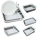 Collapsible Dish Drainer Silicone Plates Draining SINK Rack Foldable Organiser