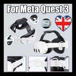 With 6000mah Battery For Meta Oculus Quest 3 Headset VR Elite Head Strap Band UK