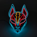 Carnival LED-naamio Hehkuva Halloween-juhlanaamio Rave-naamio Carnival Party -asu DJ Party Light Up Masks Anime Cosplay Rekvisiitta