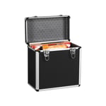 Yaheetech - tui de Rangement pour Disques Vinyles de 33 Tours Mallette de Rangement pour Collection de dj Valise Vinyles avec Fermeture à Clé pour 50