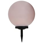 LED-solcellelampe 40 cm rund RGB-farver