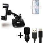 For Nokia G60 5G car holder + CHARGER windshiled bracket 