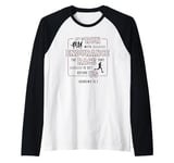 Let Us Run With Endurance The Race Marathon Running Raglan Baseball Tee