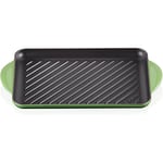 Le Creuset Gril Rectangulaire en Fonte Émaillée, 33 x 22 cm, Bamboo, 20202324080460