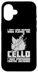 iPhone 16 Cello Instrument Funny Playing Musical Lesson Case