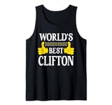 Clifton World's Best Personal Name First Name Funny Clifton Tank Top
