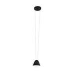 Eglo Suspension Palbieta - 1 Ampoule - Style Industriel - Moderne - en Acier et Plastique - Noir Satiné - Lampe de Table de Salon avec Douille Gu10