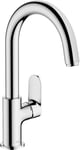 hansgrohe Vernis Blend Basin Mixer Tap with swivel spout and pop-up waste set, chrome, 71554000
