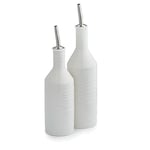 Portmeirion Home & Gifts CPW78894-XP Oil & Vinegar Drizzler Set, Porcelain, White, 7 x 7 x 26.5 cm