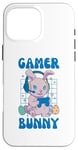 Coque pour iPhone 16 Pro Max Lapin de jeu de Pâques - Design de jeu de Pâques pour garçons et filles