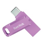 SanDisk 64GB Ultra Dual Drive Go USB Type-A & Type-C USB 3.2 150MB/s [Lavender]