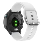 Garmin Forerunner 245 simple silicone watch band - White Vit