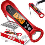 Alesily Thermomètre à viande étanche IP67 ± 0,5 ℃ précis thermomètre de cuisine 1-3 s Temps de réponse Thermomètre de friture pour rôti, vin, barbecue