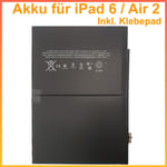 MH High Capacity Batterie 7340mAh pour IPAD 6/ Air 2 A1566 A1567 Batterie A1547