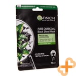 GARNIER Skin Naturals Vegan Face Mask with Charcoal and Black Tea Leaves 28 g