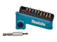 Makita Impact Premier - Skruvmejselbitsats - 11 Delar - Torx, Phillips, Pozidriv - Hexagonalt - Längd: 25 Mm - För Makita Dtd172rtj  Xgt Td001gd201, Td001gz