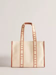 Ted Baker Georjey Branded Webbing Canvas Tote Bag