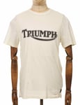 Triumph Motorcycles Fork Seal Logo Tee - New Bone Colour: New Bone, Size: X Large