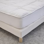 Bleu Calin - Surmatelas Sentation Duvet - Confort Moelleux - Enveloppe 100% coton - 160x200 cm