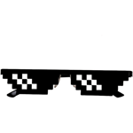 Premium Kvalitet Roliga Leksaker för Barn, Thug Life Glasögon 8 Bit Pixel Deal With IT Solglasögon Unisex Solglasögon Leksak B