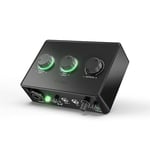 FIFINE Interface audio d'ordinateur avec entrée micro XLR,Prise de moniteur,48V Phantom Power for Music Recording,Podcasting,Mixer audio USB avec bouton de gain pour Vocal/Streaming/Guitar/Création