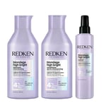 REDKEN Kit Blondage High Brillant Shamp300ml + Condr 300ml + Thérape 250ml