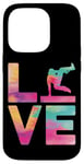 iPhone 14 Pro Parkour Free Running Traceur Watercolor Girl Love Case