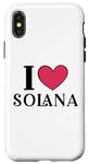 Coque pour iPhone X/XS J'aime Solana