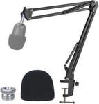 Razer Seiren Mini Boom Arm Stand with Pop Filter - Mic Stand with Foam Cover Wi