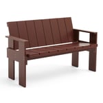 HAY - Crate Dining Bench - Iron red - Puutarhapenkit - Gerrit Rietveld - Punainen - Puu