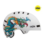 Lazer Lazer One+ MIPS | Cykelhjälm barn | Small 52-56cm | Dragon Matte White