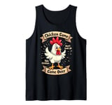 Funny Saying Meme Chicken Game Don't Look At This Chicken Tank Top