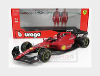 1:18 BURAGO Ferrari F1-75 #16 2022 Charles Leclerc Yellow Wheels BU16811LE