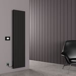 Carisa Boreas N Radiateur Électrique Vertical -Éco-énergétique, Design Moderne, Noir, 180 x 46 cm