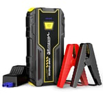 VoltSurge Booster Batterie Voiture 2000 Amp (7.0L+ Essence / 5.5L+ Diesel) Démarreur Portable Jump Starter Puissant pour Batterie au Lithium 12V