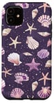 Coque pour iPhone 11 Violet Classique Tropical Coastal Petite-fille Esthétique