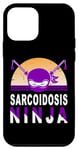 Coque pour iPhone 12 mini Support de ruban violet amusant pour sensibilisation à la sarcoïdose Ninja