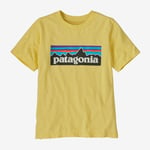 Patagonia Kids P-6 Logo T-Shirt Milled Yellow S (7-8år)