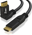 8K Cable Hdmi 2.1 Ultra Rapide Connecteur A Angle De Rotation De 360°| Cordon Video Numerique Dsc Hdr Uhd-Robuste 28Awg 48Gb/S|10K 4K 1080|Compatible Avec Apple Xbox Ps5 Samsung -1.8M