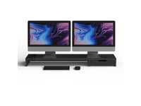 Pout All-In-One Wireless Charging & Hub Station For Dual Monitors Eyes 9 Maple, Fristående, Svart