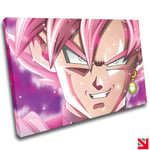 GOKU BLACK DRAGONBALL SUPER ANIME CANVAS Wall Art Picture Print A4