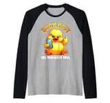 Carnival DUCK OFF YOU FEATHERED FOWL Funny Carnival Raglan Baseball Tee