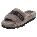 UGG Men's Fluff Up Slipper, Charcoal, 8 UK