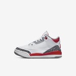 Jordan 3 Retro PS UK 2.5 EUR 35 White Fire Red Black DM0966 160