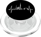 Tokyo Skyline Heartbeat Coeur japonais I Love Tokyo Japon PopSockets PopGrip pour MagSafe