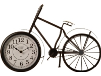 Atmosphera Svart vintage bordsklocka i form av en cykel
