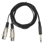 Stereo Sound Cable 3 Meter Dual XLR Female To 6.35mm 3 Pin Male Cable For Mu GDS