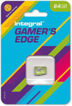 64GB Gamer's Edge Carte Micro SD pour la Nintendo Switch - Chargez et sauvegardez des Jeux Rapidement stockez des Jeux DLC et sauvegardez des données conçu pour la Nintendo Switch(Q1002)