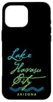 Coque pour iPhone 16 Pro Max Design typographique Lake Havasu City Arizona